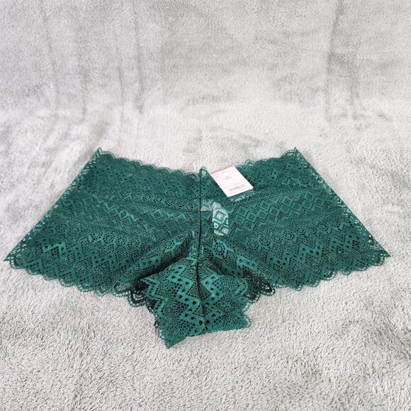 Womens All Over Lace Cheeky Underwear Auden Green Size XS - Picture 1 of 6